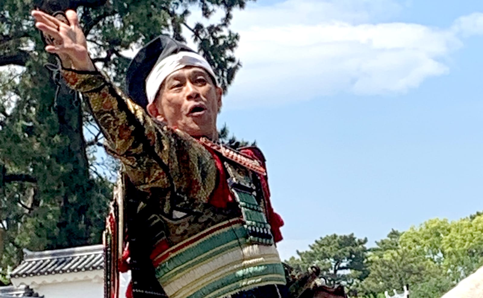 武者姿の柳沢慎吾